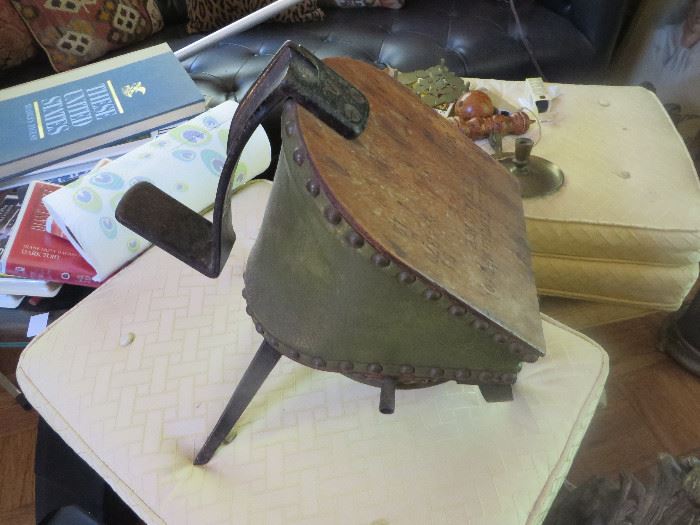 Antique Dental Bellows foot operated bellows. Late 19th century . Weighs 15 pounds. Signed no 10 Buffalo Mfg. Company