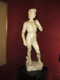 Tall statue of David