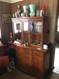 Vintage buffet with top and many smalls