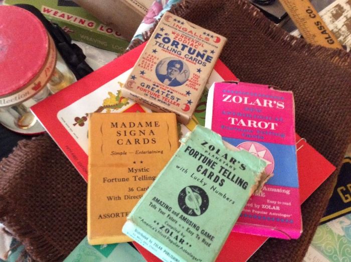 Vintage and antique fortune telling cards