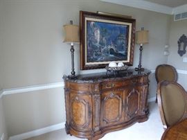 Painting not for sale.  Buffett available for pre-sale - $1,800
