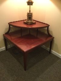 Vintage Mahogany two tier corner table