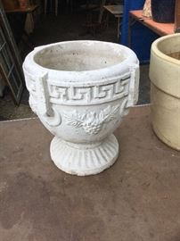 Antique concrete planter 