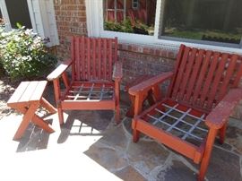 wooden outdoor furniture