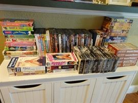 vhs  and dvd and cds