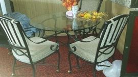 Wrought iron dining set