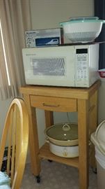 Microwave and stand