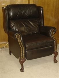 Leather recliner