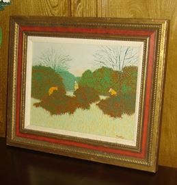 Texas artist oil painting