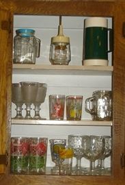 Vintage glassware