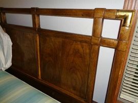 closeup of headboard on king bed, Drexel