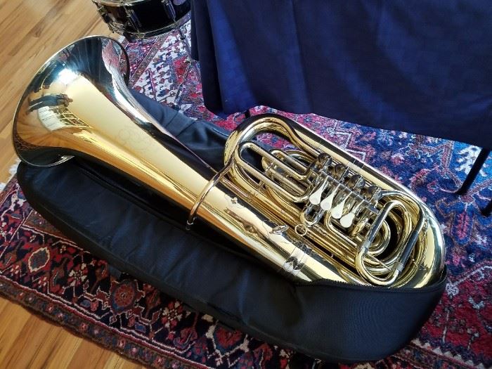 Conn Tuba with high quality lever valve system ....with case. A beautiful instrument. 
