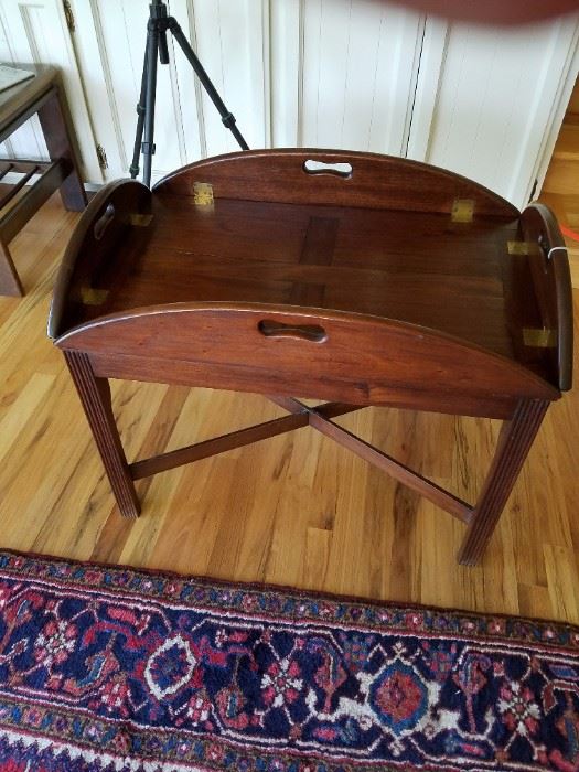 Handcrafted Drop Leaf Side Table - nice. 