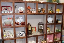 Vintage Christmas, pressed glass, cookie jar