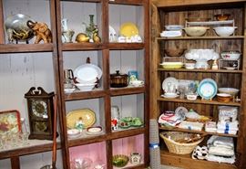 Clocks, kitchen items, decor, 