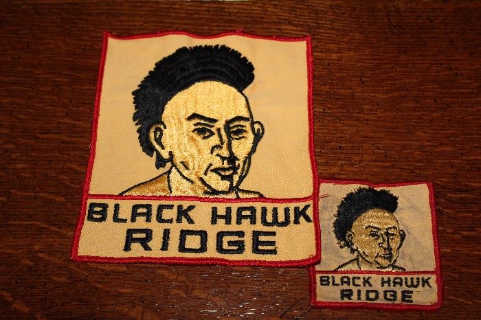 Vintage Ski patches; Black Hawk Ridge