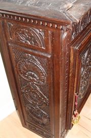 Antique Henri II Renaissance Style Hand carved Cupboard. Circa 1880-1890/ France