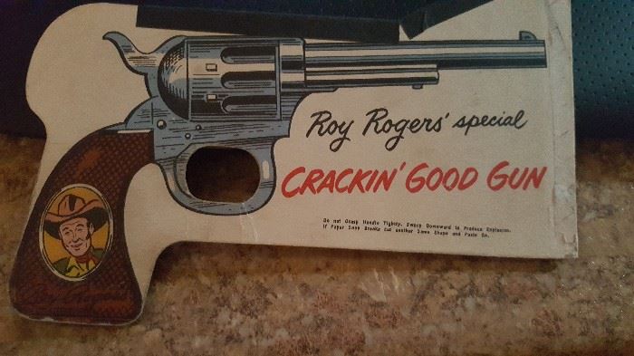Roy Rogers Cookies Paper Toy Gun Spotswood Crackin' Good Gun Special