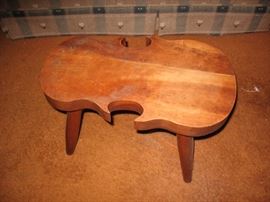 Violin shaped table.