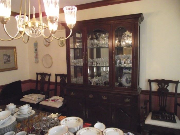 Pennsylvania House lighted China Cabinet