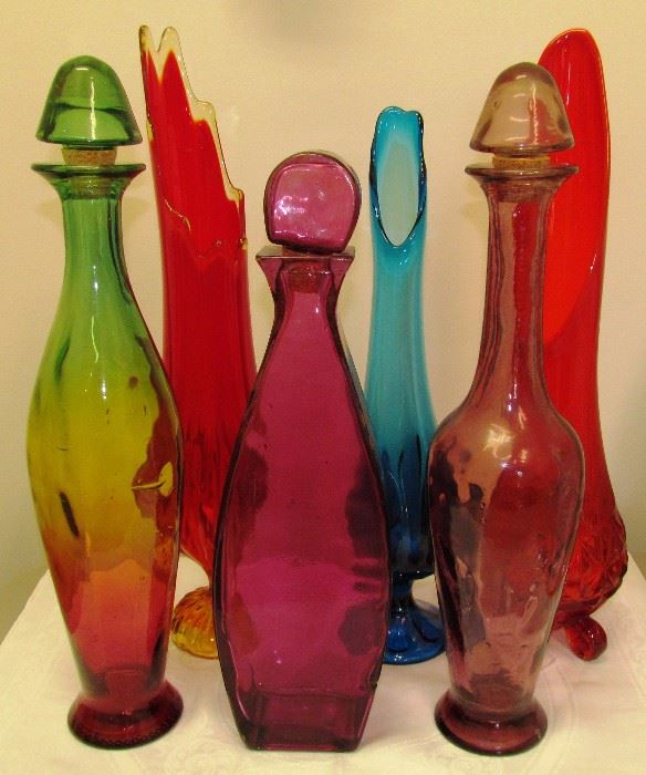 Large collection of ART GLASS.  