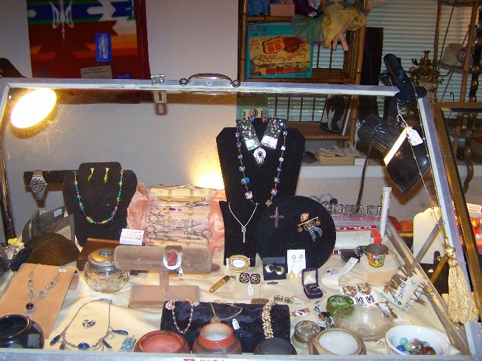 Jewelry, Native American pottery, Collectibles with more to come!