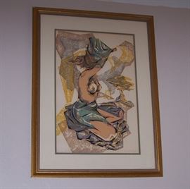 "Spring and Free" original silk screen print, signed