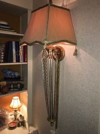 Silk-shaded sconce -- a gorgeous and bold lighting statement!