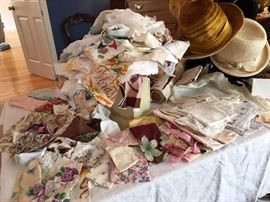 Vintage hankie collection, vintage hats