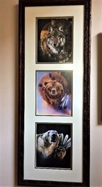 "Warrior Wolf", "Medicine Wheel", "Polar Bear Spirits" by Carol Kalhagen-Tamanaha