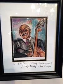 Lucky Wesley - The Scamps autographed print.