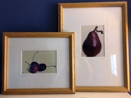 "Cherries" #28/500 and "Bartlett" #10/500  Signed Erwin