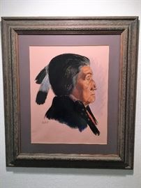 Native American profile.  AVGVS, Wichita KS '68