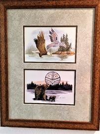 "Flying Eagle" & "Bear & Cubs" by Sue Coleman