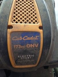 #91 Cub Cadet Electric start mower 173cc0hv $150