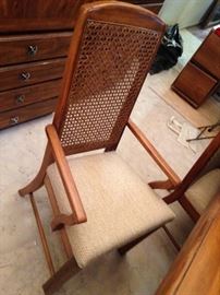 #117 dining table w 6 chairs HEAVY 62x32x29 $175