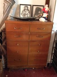 #107 as is 4 drawer chest of drawers 34x18x43 $65