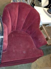 #104 Rose swivel chair $35

