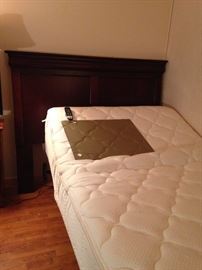 #9 sled headboard queen $125
 #8 Restonic adj mattress set full size $300