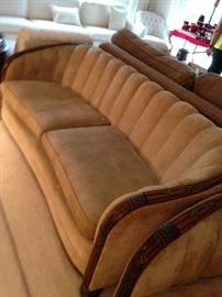 #63 kingsport upholstery sofa 80 long $200