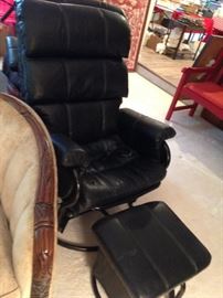 #24 (2) black glider rockers and stool @$75 ea

