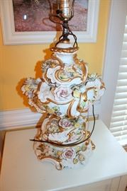 Large Capodimonte lamp