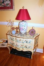 Italian painted 2-drawer chest