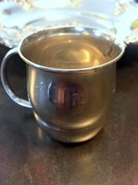 Sterling silver cup (monogrammed)