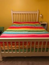 Queen size bed frame, headboard and footboard