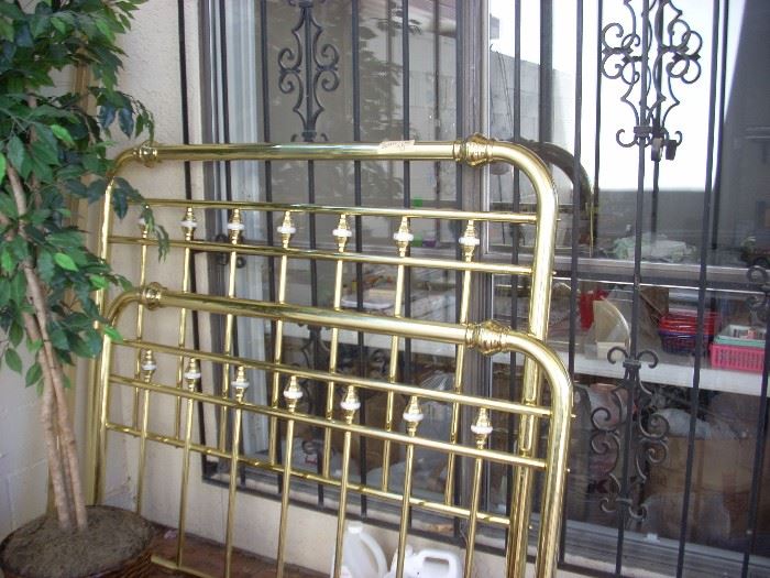 Brass Bed and Rails