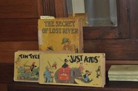 Assortment of children's books, vintage -- The Secret of Lost River, Tim Tyler, Just Kids, Winnie the Pooh and more