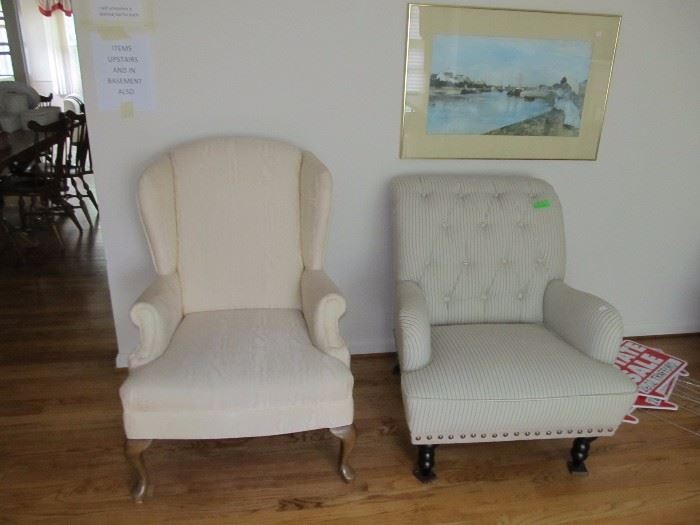 Chair on the left - $100   right - $125