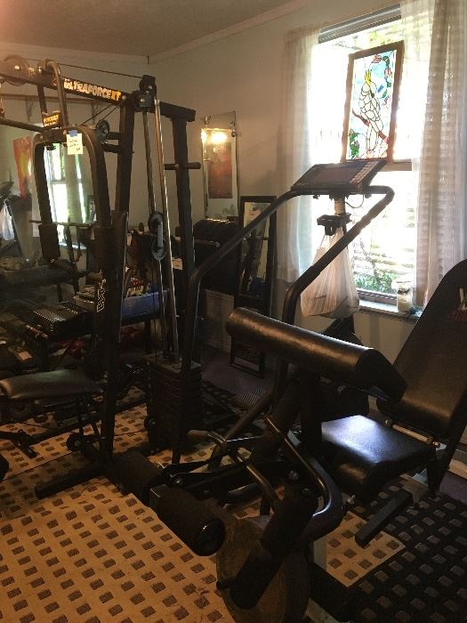 We have lots of gym equipment 