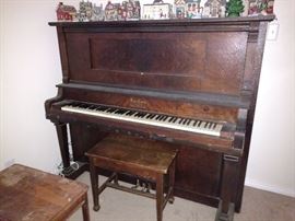 antique player piano